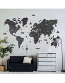 BLACK WORLD MAP