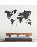 BLACK WORLD MAP